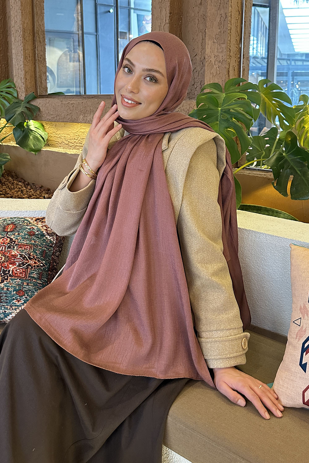 Plato Cotton Straight Shawl