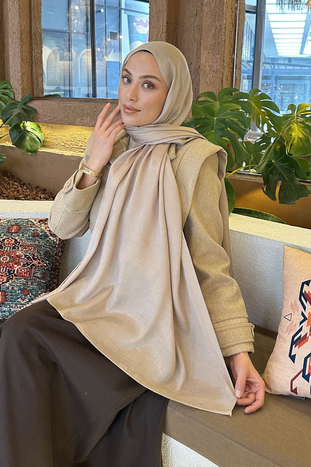 Lamelif Star Şal Vizon