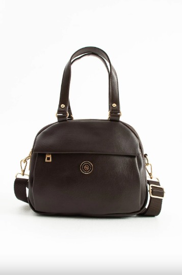 Lamelif Çok Gözlü El ve Omuz Çantası Geniş Hacim Fonsiyonel Bölmeli Çanta Acı Kahve