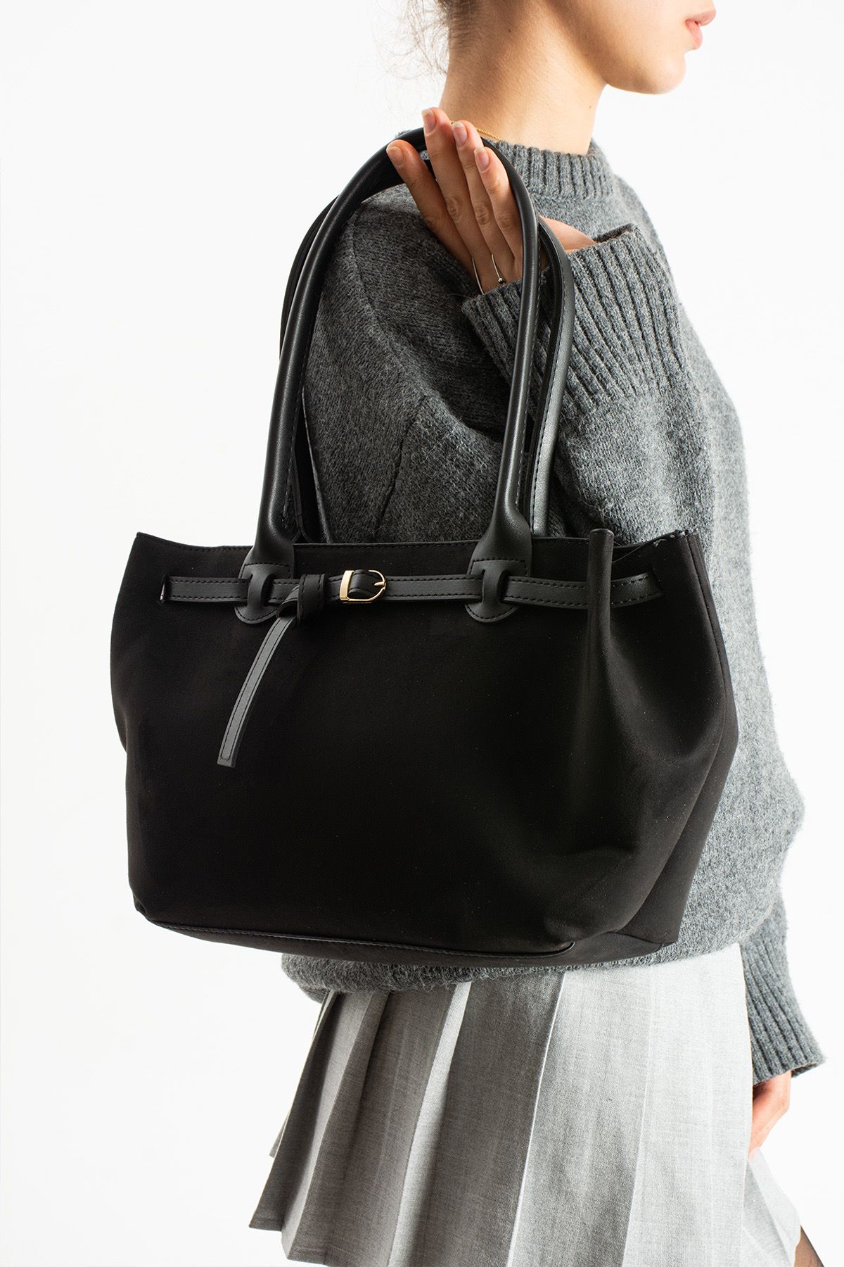 Lamelif Süet Kadın Bunzee Ocean Siyah