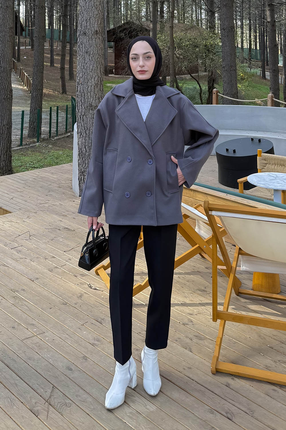 Lamelif Fleto Cep Kaban Antrasit