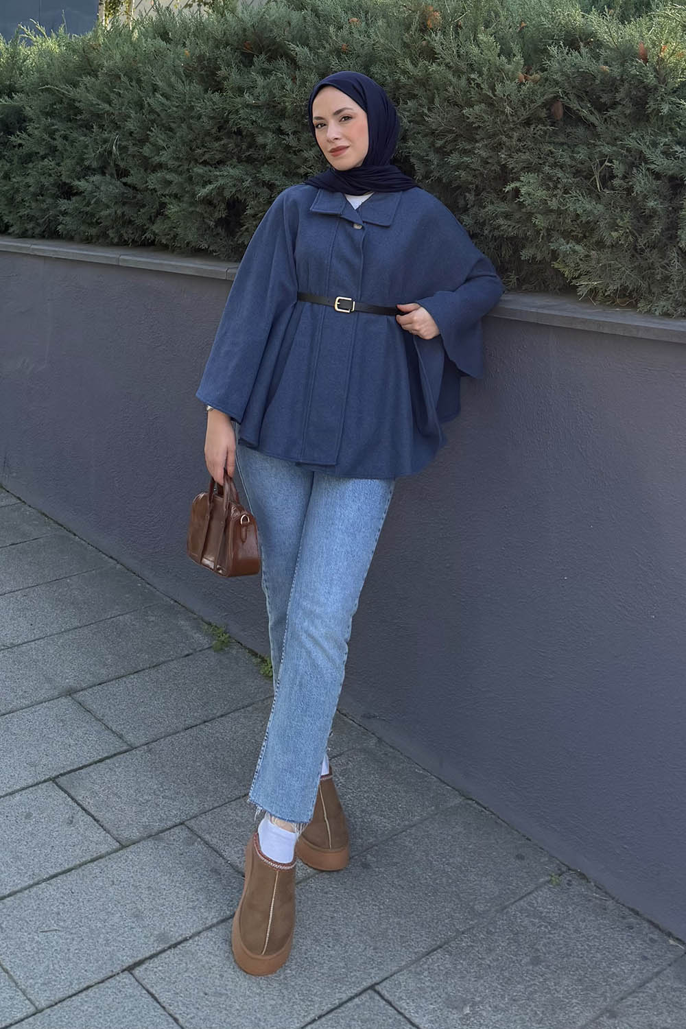 Lamelif Kemerli Panço Lacivert