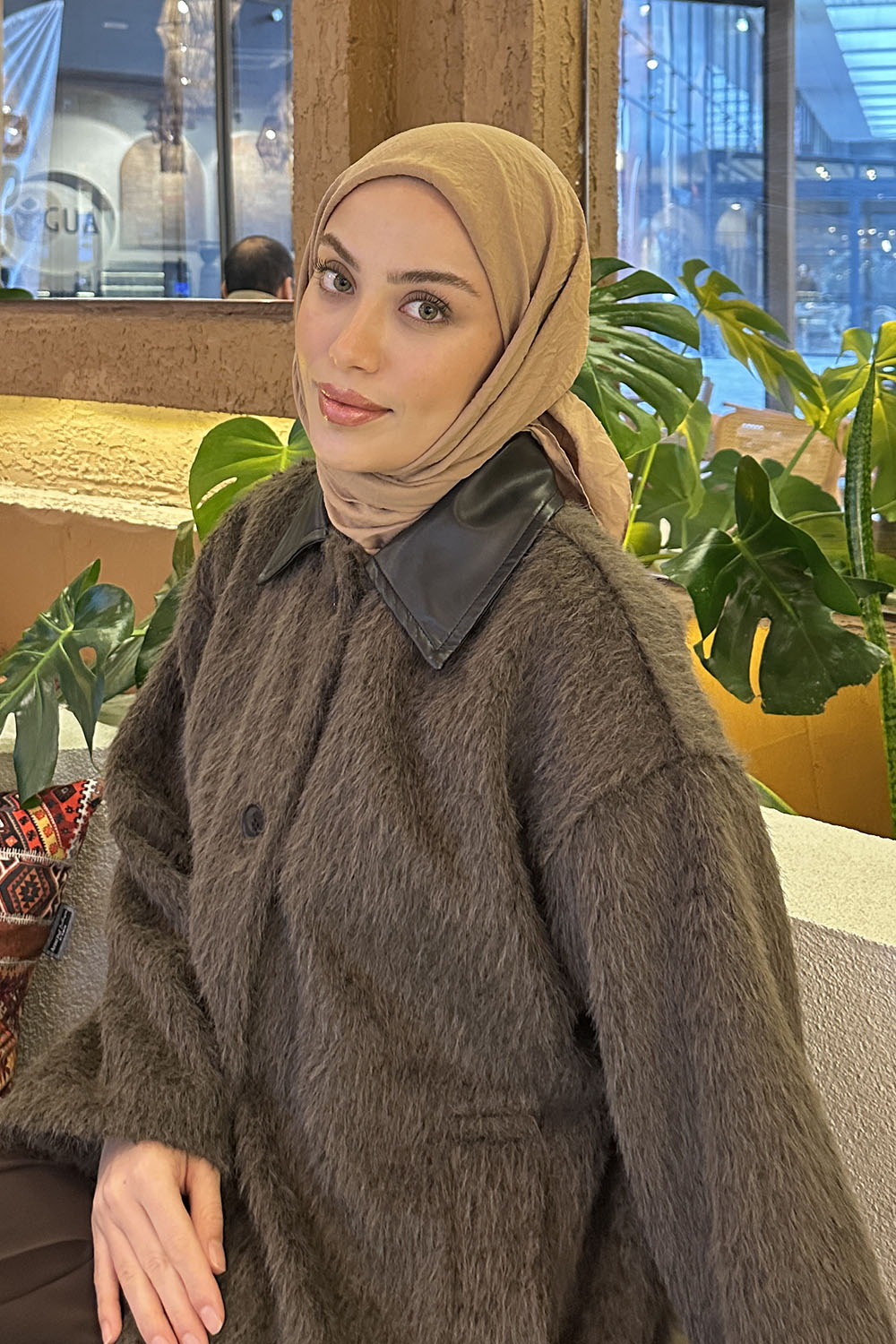 Lamelif Comfort Pamuk Eşarp Sütlü Kahve