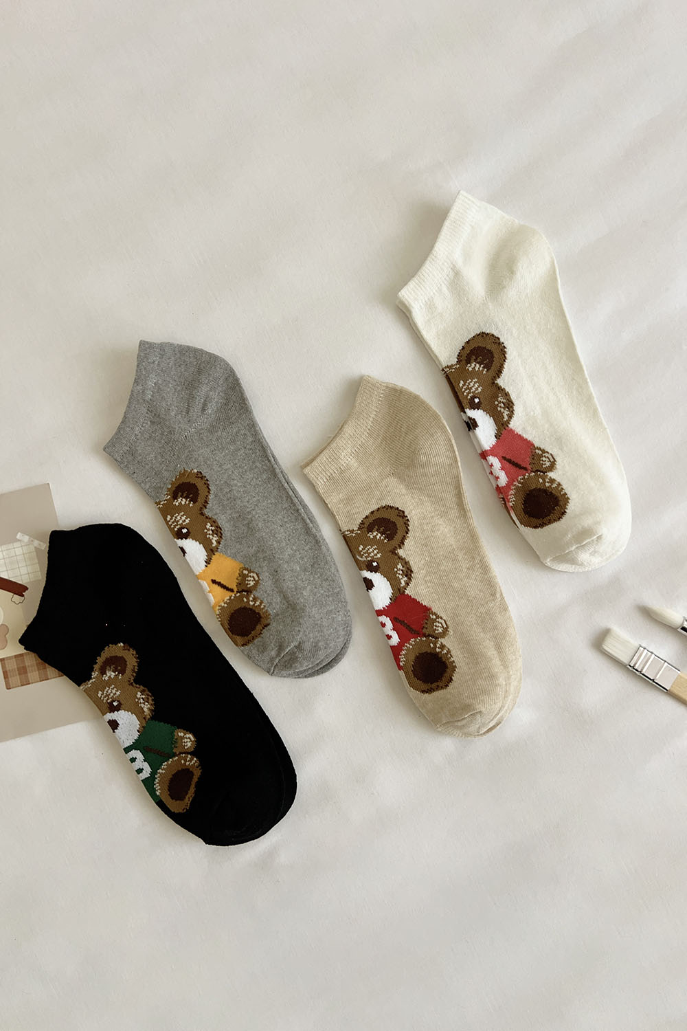 Lamelif 4lü Ayı Yarım Konç Çorap