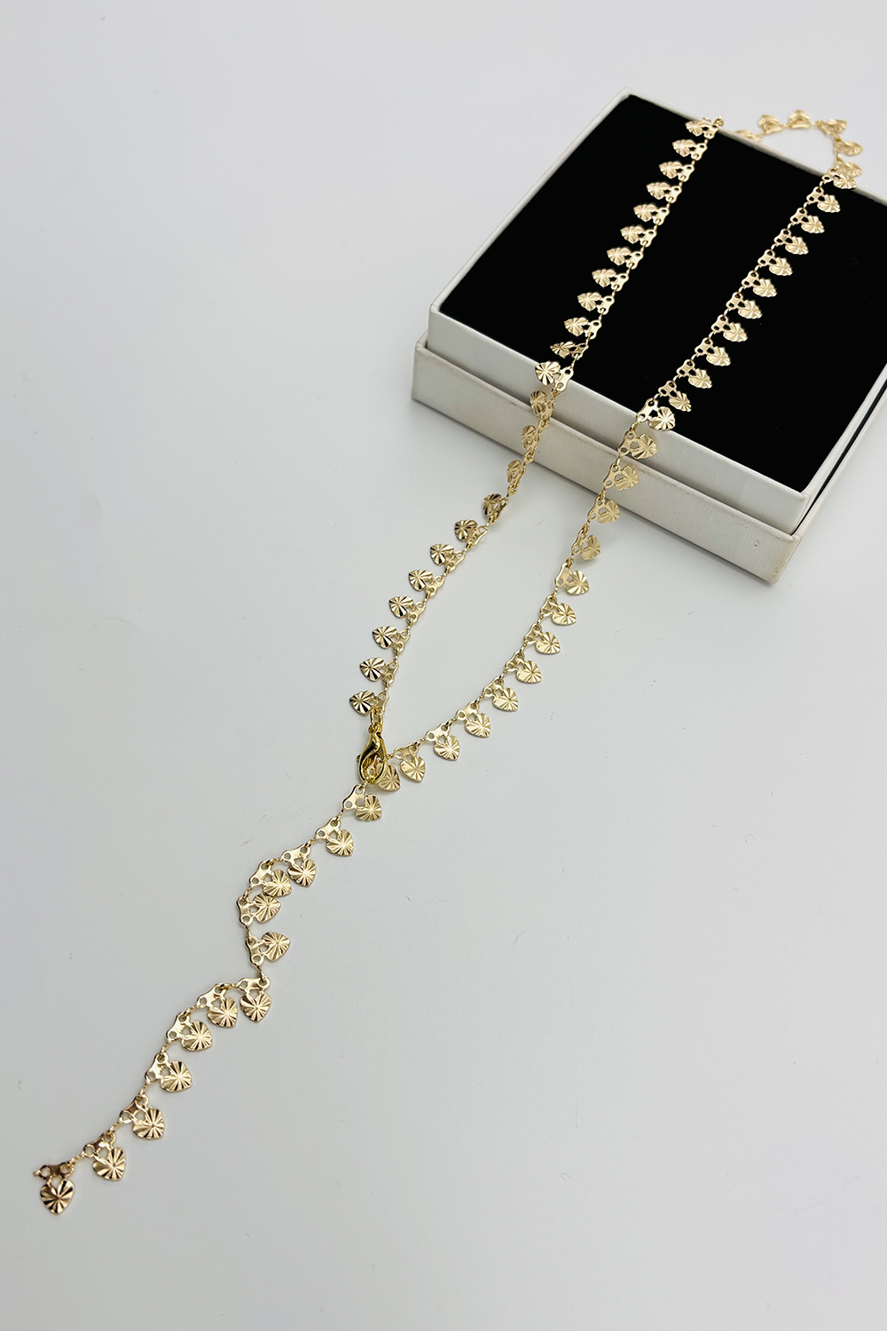 Gold-1 Silver Straight Necklace