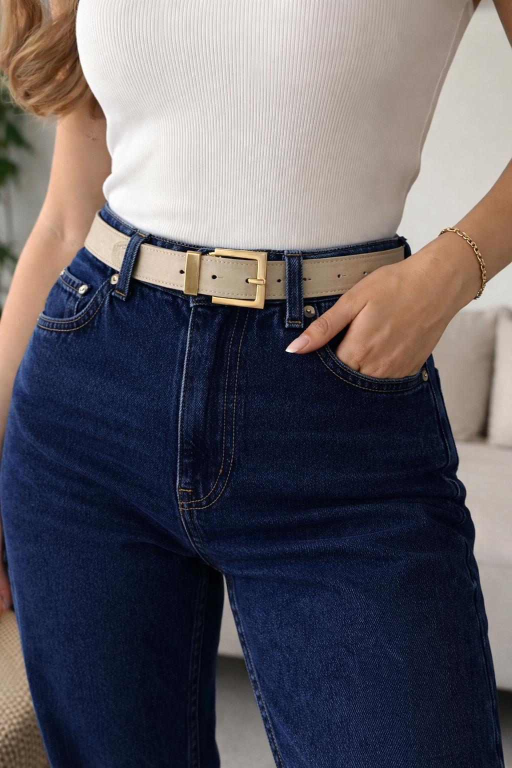 Lamelif Valencia Gold Tokalı Siyah Kadın Kemer