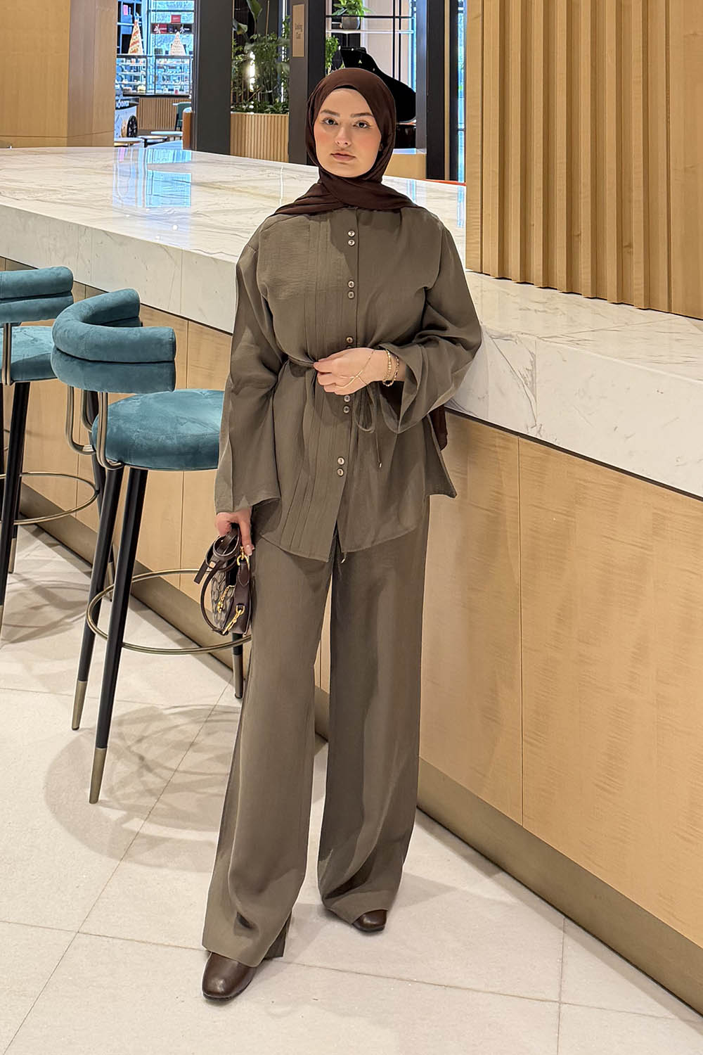 Lamelif Tensel İkili Takım Haki