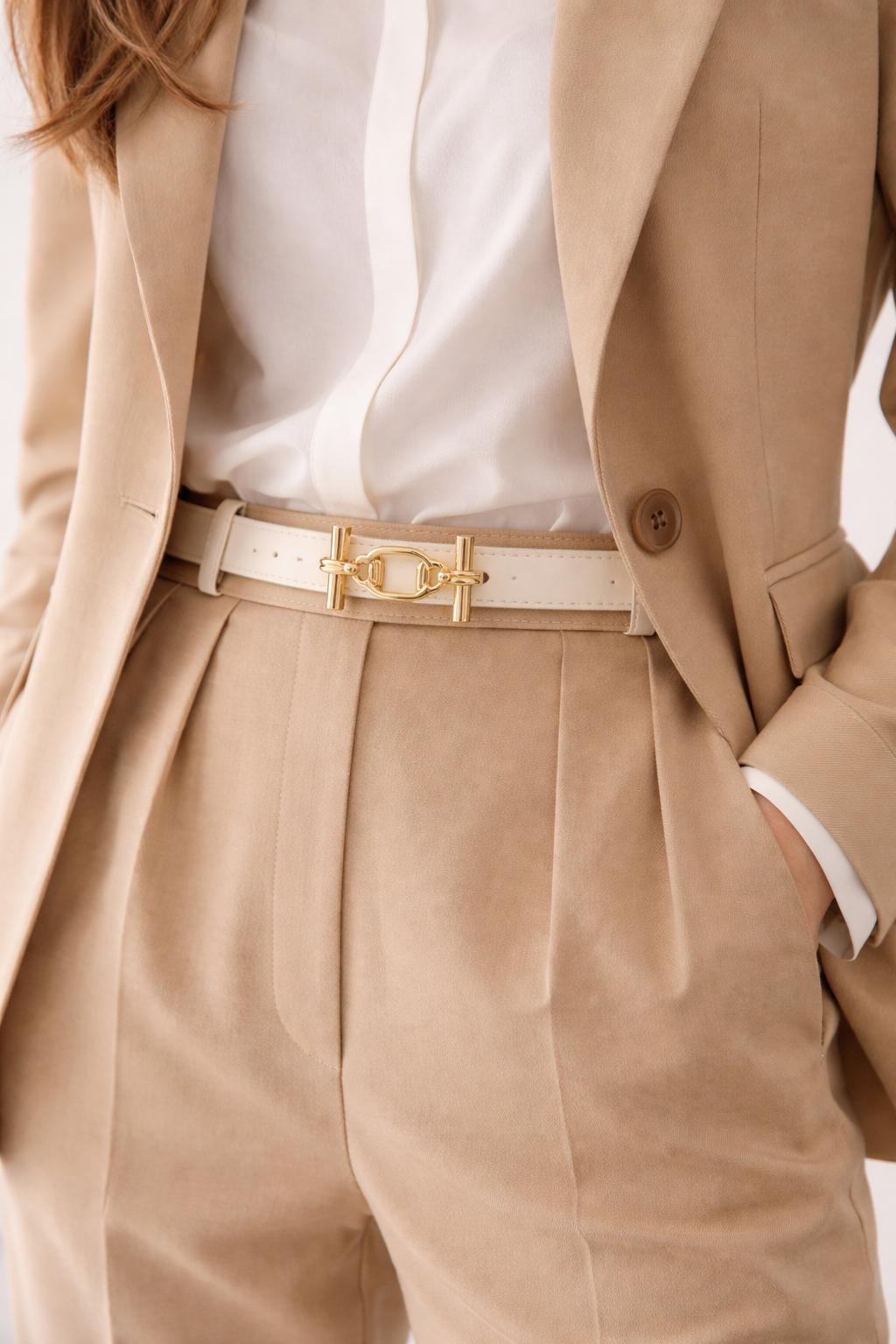 Lamelif Gold Tokalı İnce Kadın Kemer,Pantolon Kemeri ,Gömlek Kemeri Çeket Kemeri