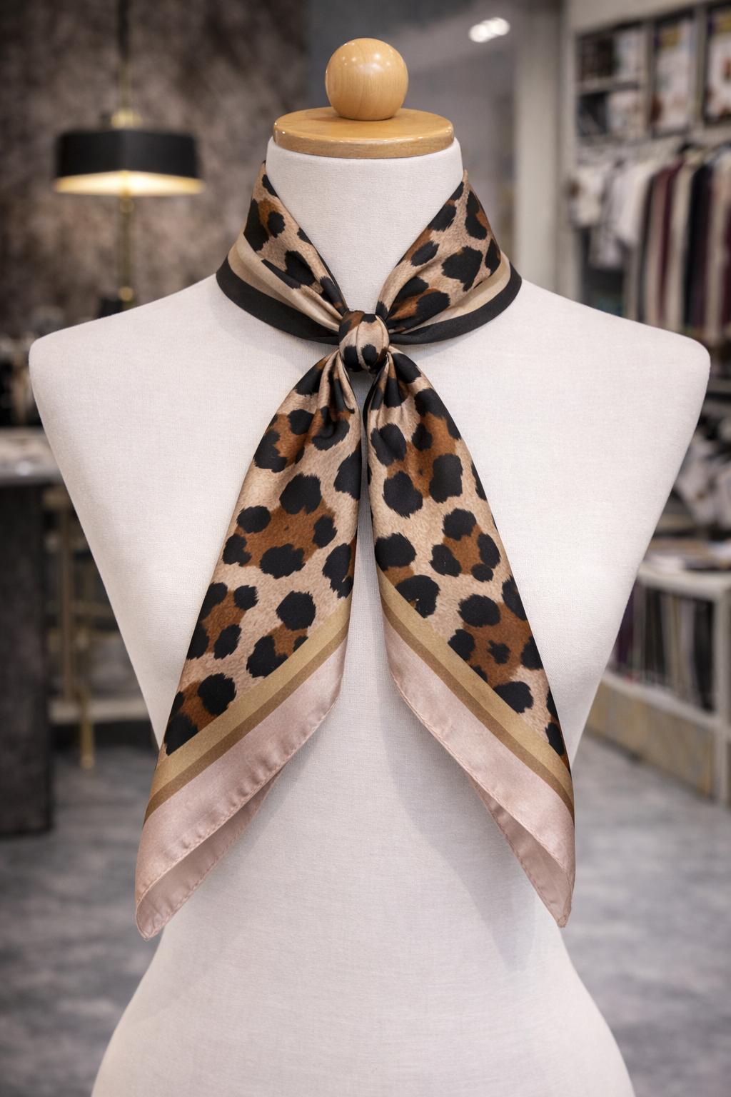 Lamelif Kadın   Leopar   Form Desen Fular