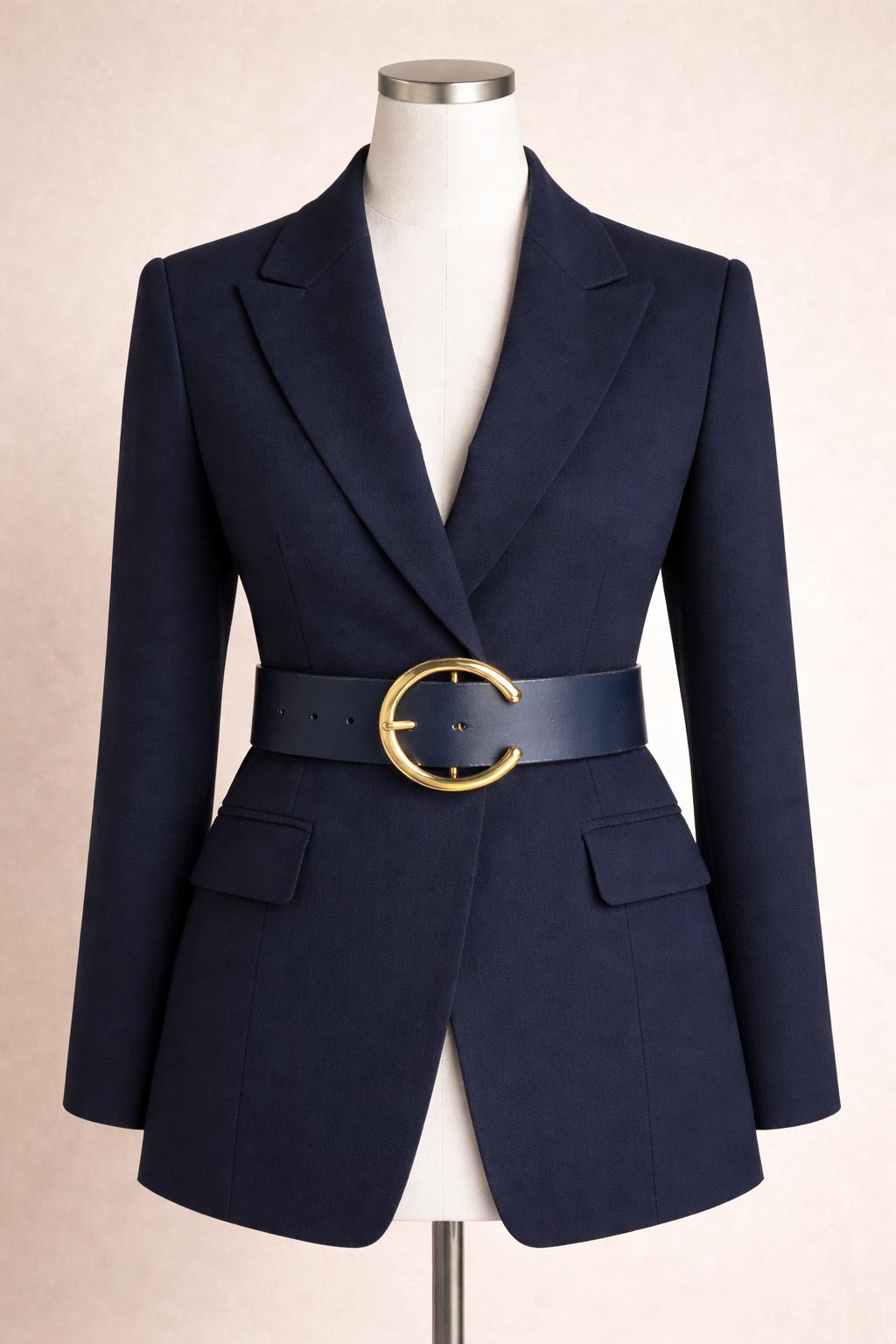 Lamelif Kadın Crow C Form Gold Tokalı