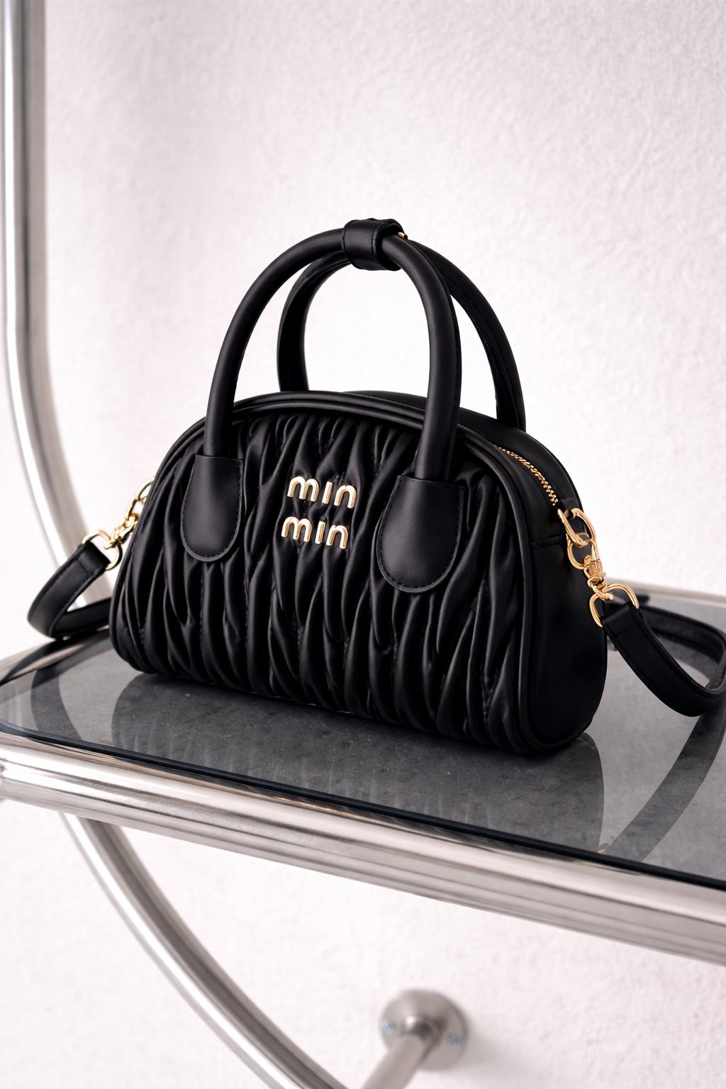 Lamelif Mini El Ve Omuz Çantası Kadın Siyah