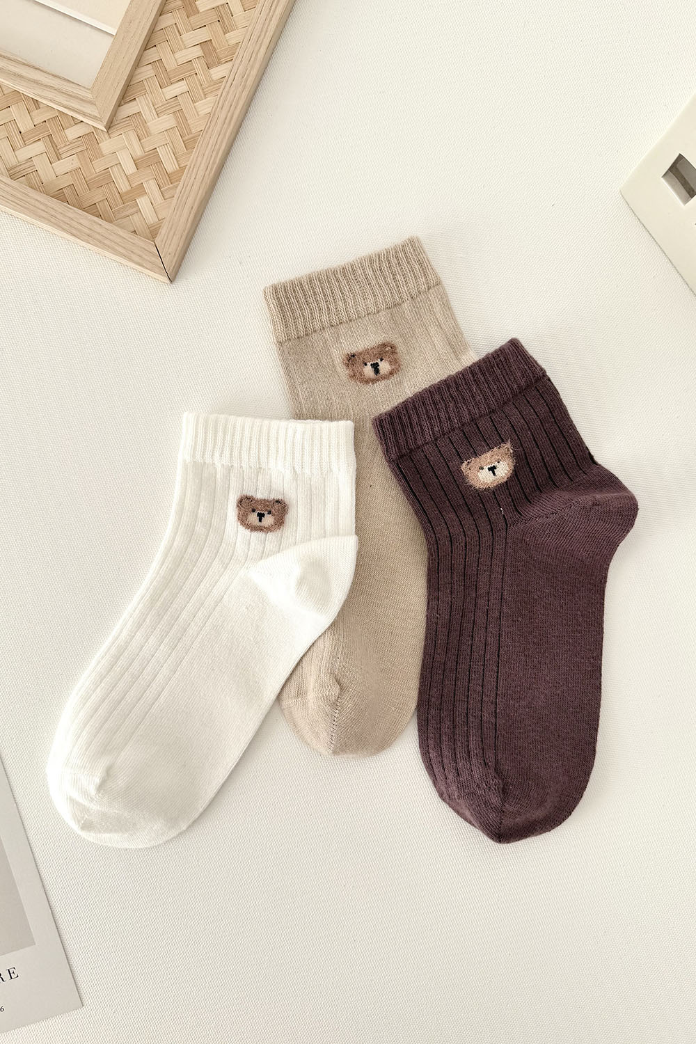 Lamelif 3lü Ayı Yarım Konç Çorap