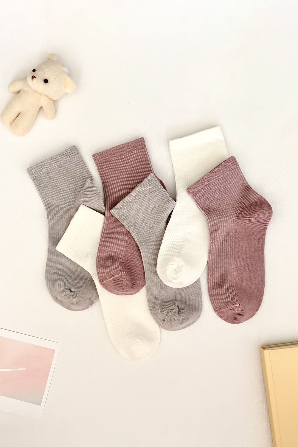 Lamelif 3lü Fırfırlı Kolej Çorap