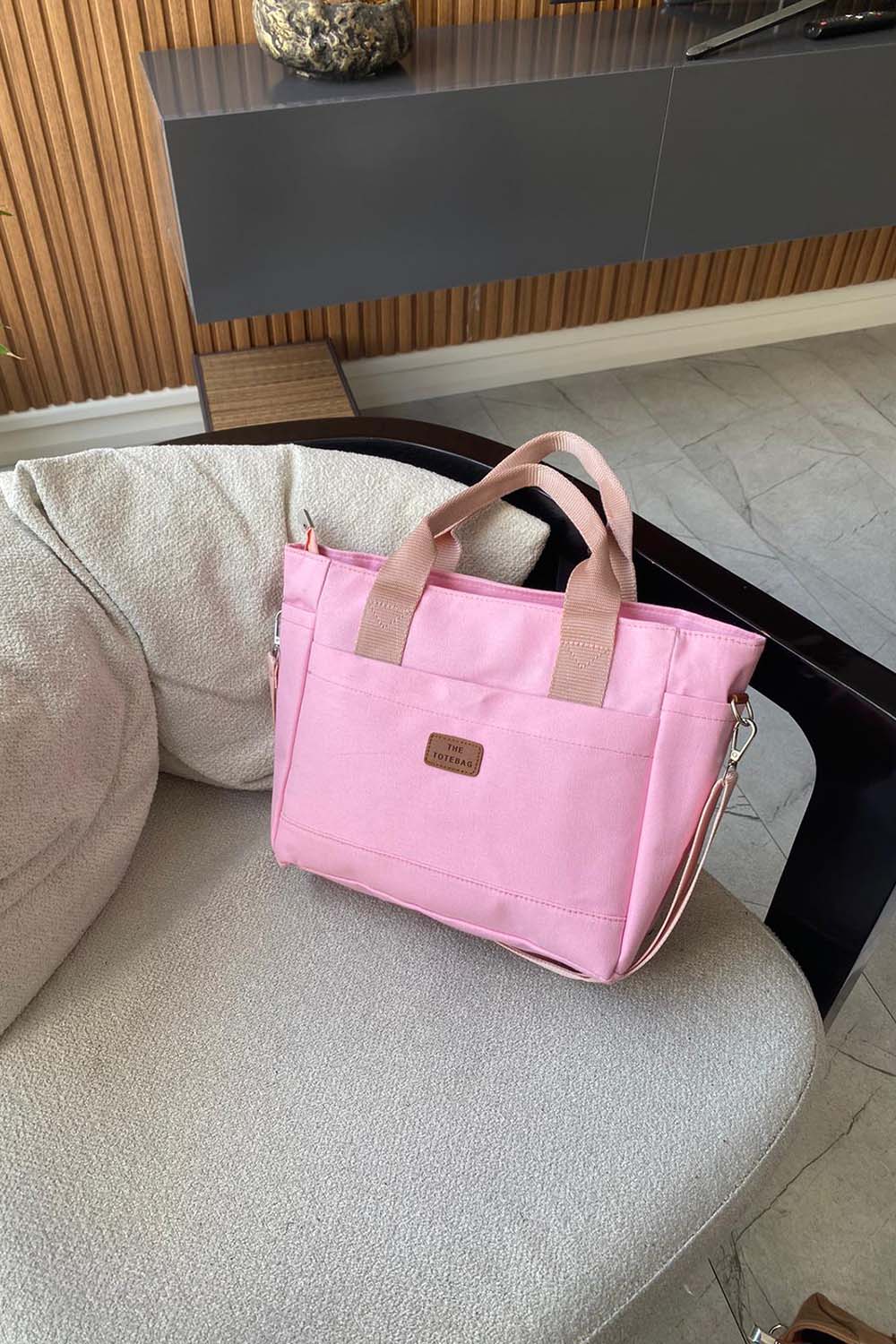 Candy Pink Buckle Skin Hand Bag Bag