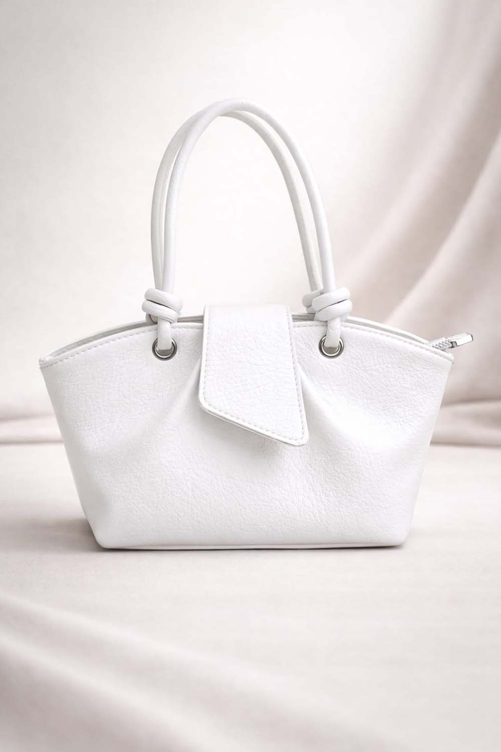 Lamelif Paris Kadın Pase Soft Deri Askılı Çanta Beyaz