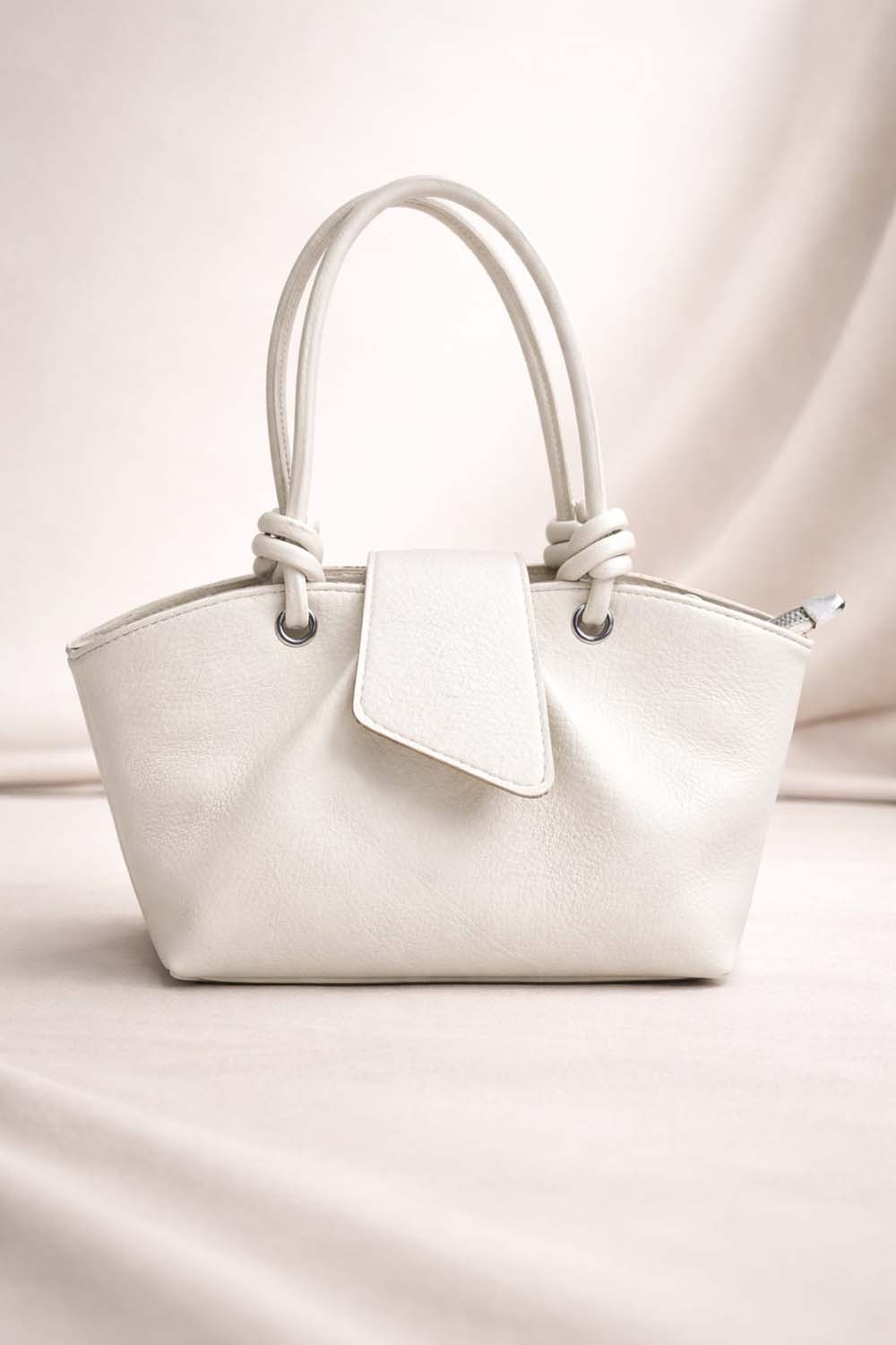 Lamelif Paris Kadın Pase Soft Deri Askılı Çanta Krem