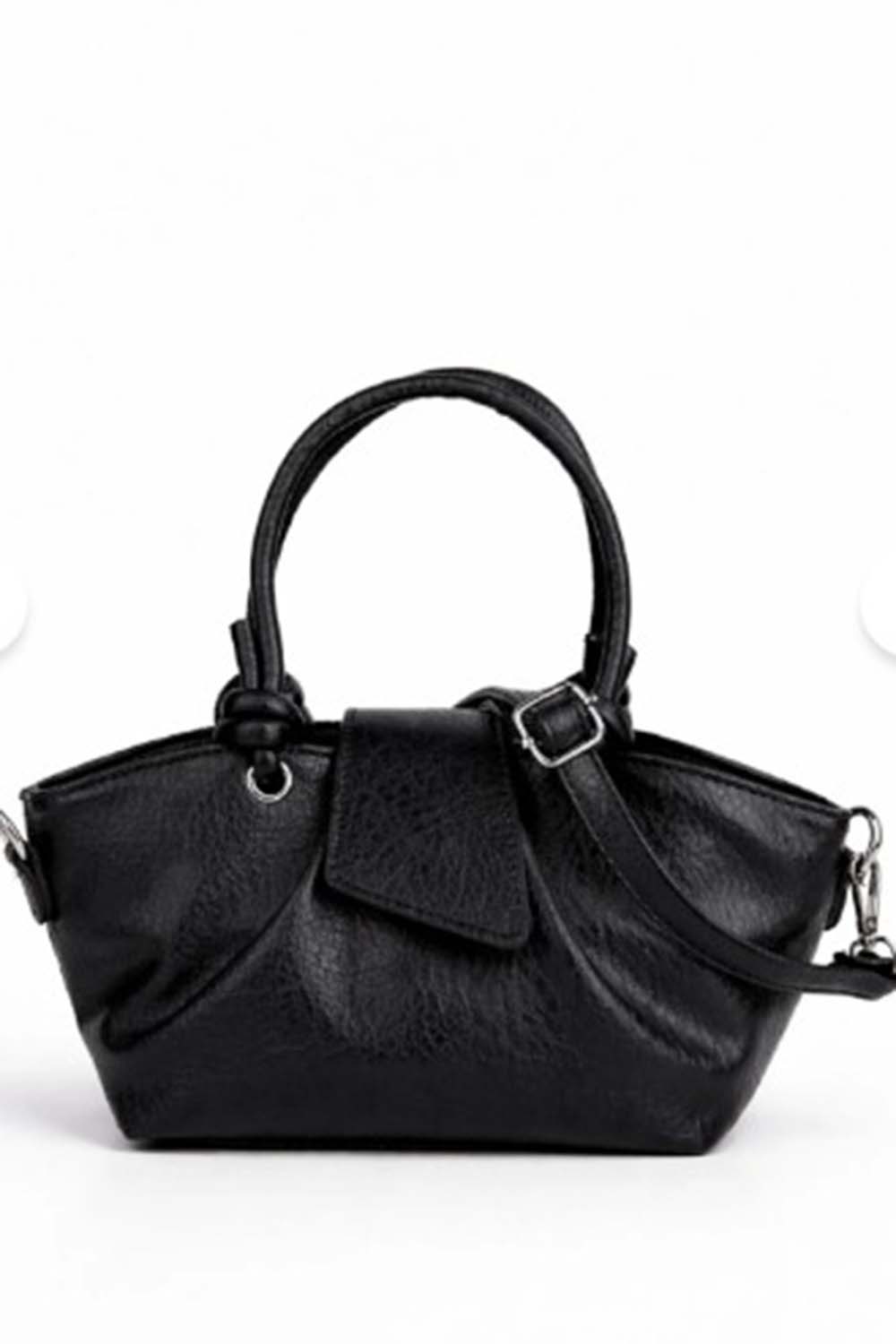 Lamelif Paris Kadın Pase Soft Deri Askılı Çanta Siyah