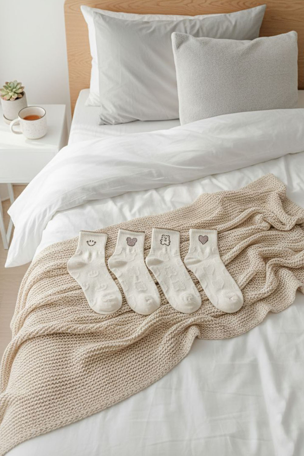 Lamelif 4lü Kabartma Ayı Çorap