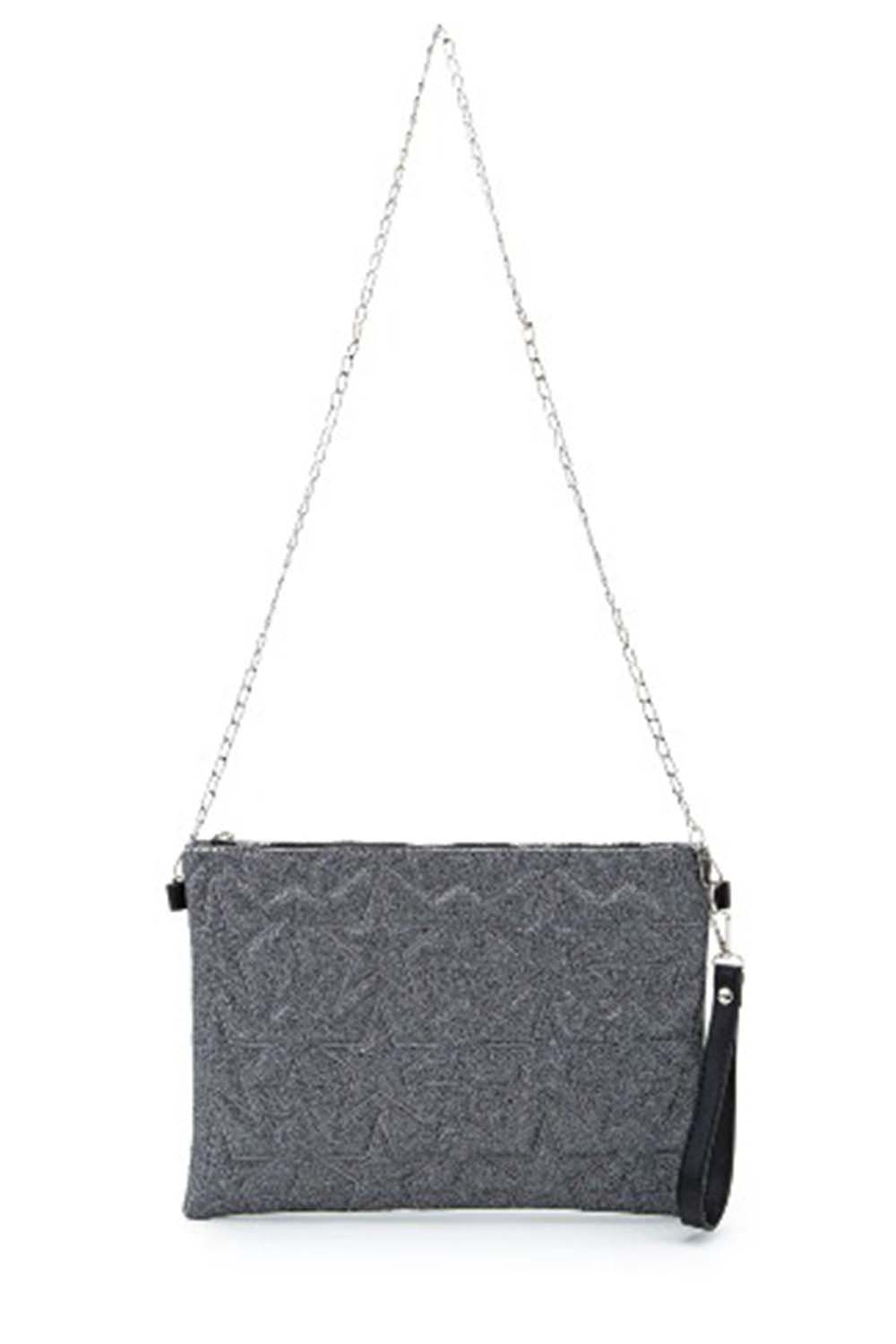 Silver2 Buckle Skin Hand Bag Bag
