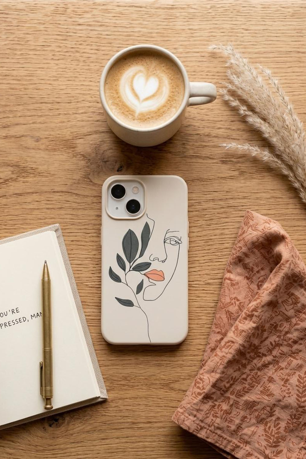 Lamelif  ıPhone 13-14 Yüz Baskılı Telefon Kılıfı