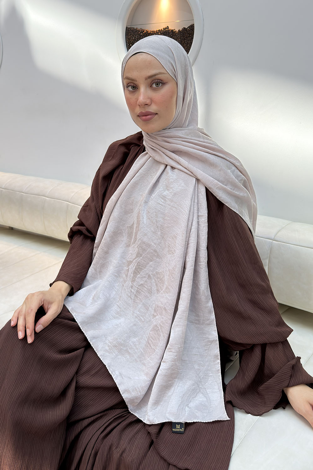 Mink Cotton Fabric Ayrobin Printed Shawl