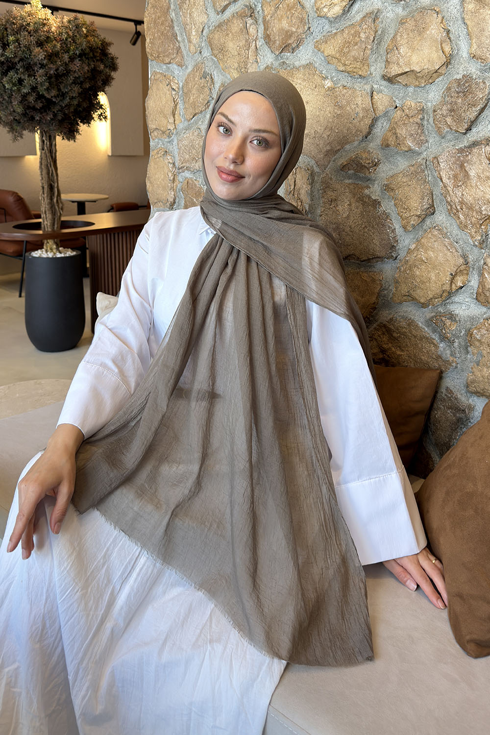 Lamelif  Konfor  Şal Küf Yeşili