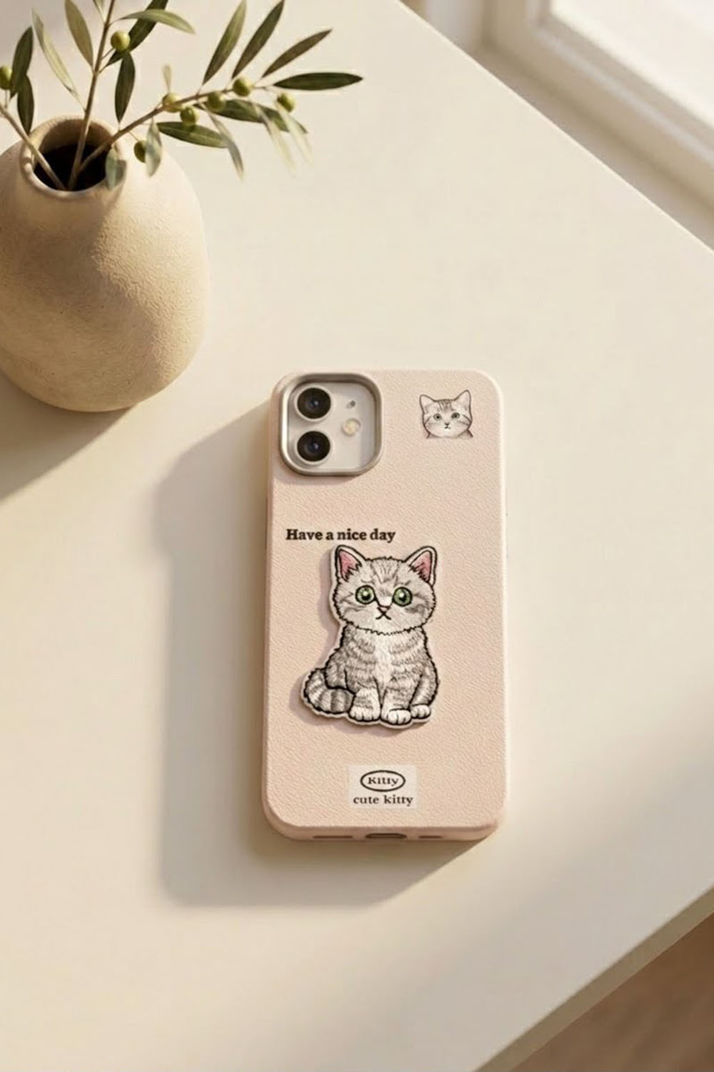 Lamelif iPhone 11 Özel Tasarım Telefon Kılıfı Soft Pudra Renk