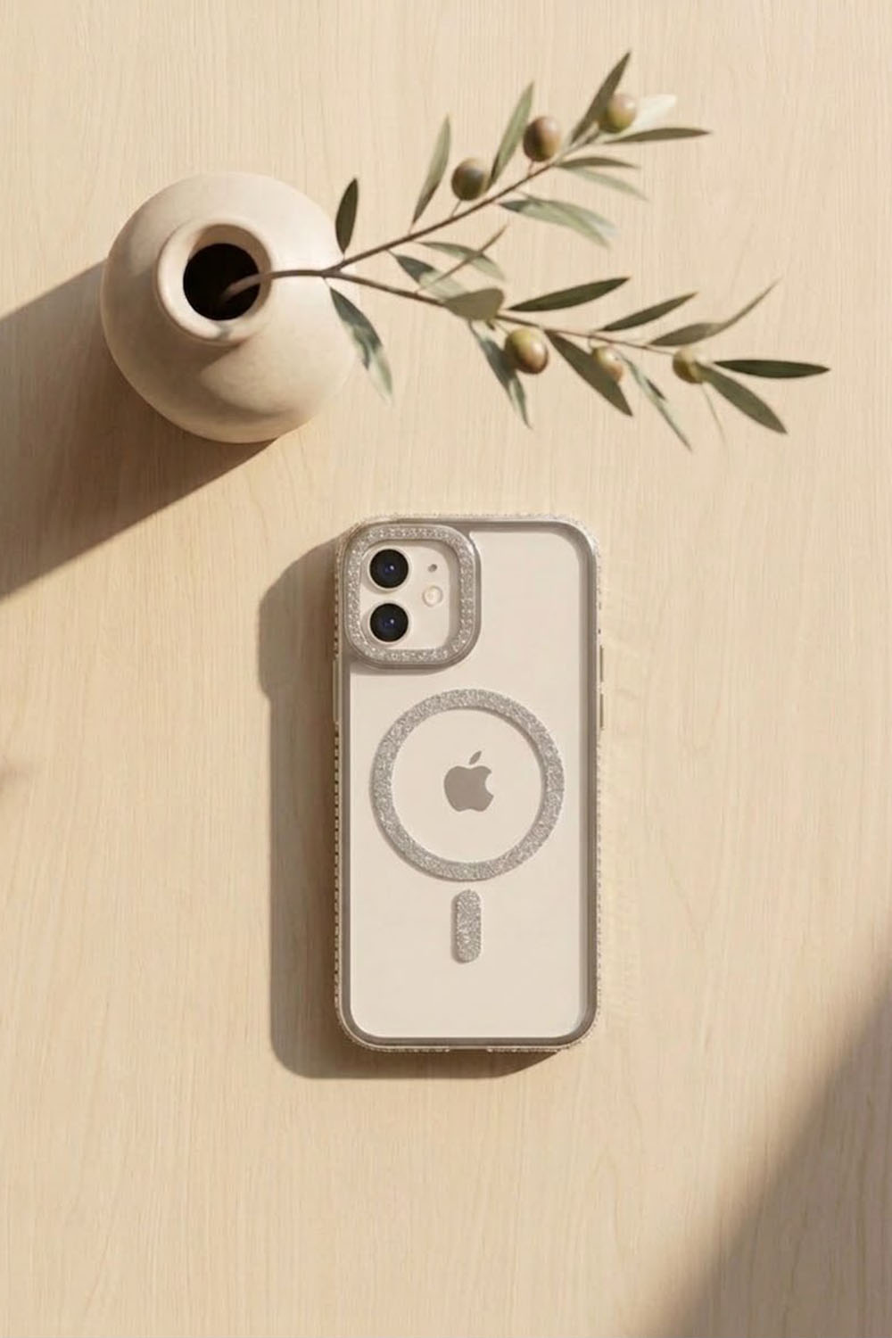 Silver Unprinted Xiaomi Redmi Note 9 Phone Case