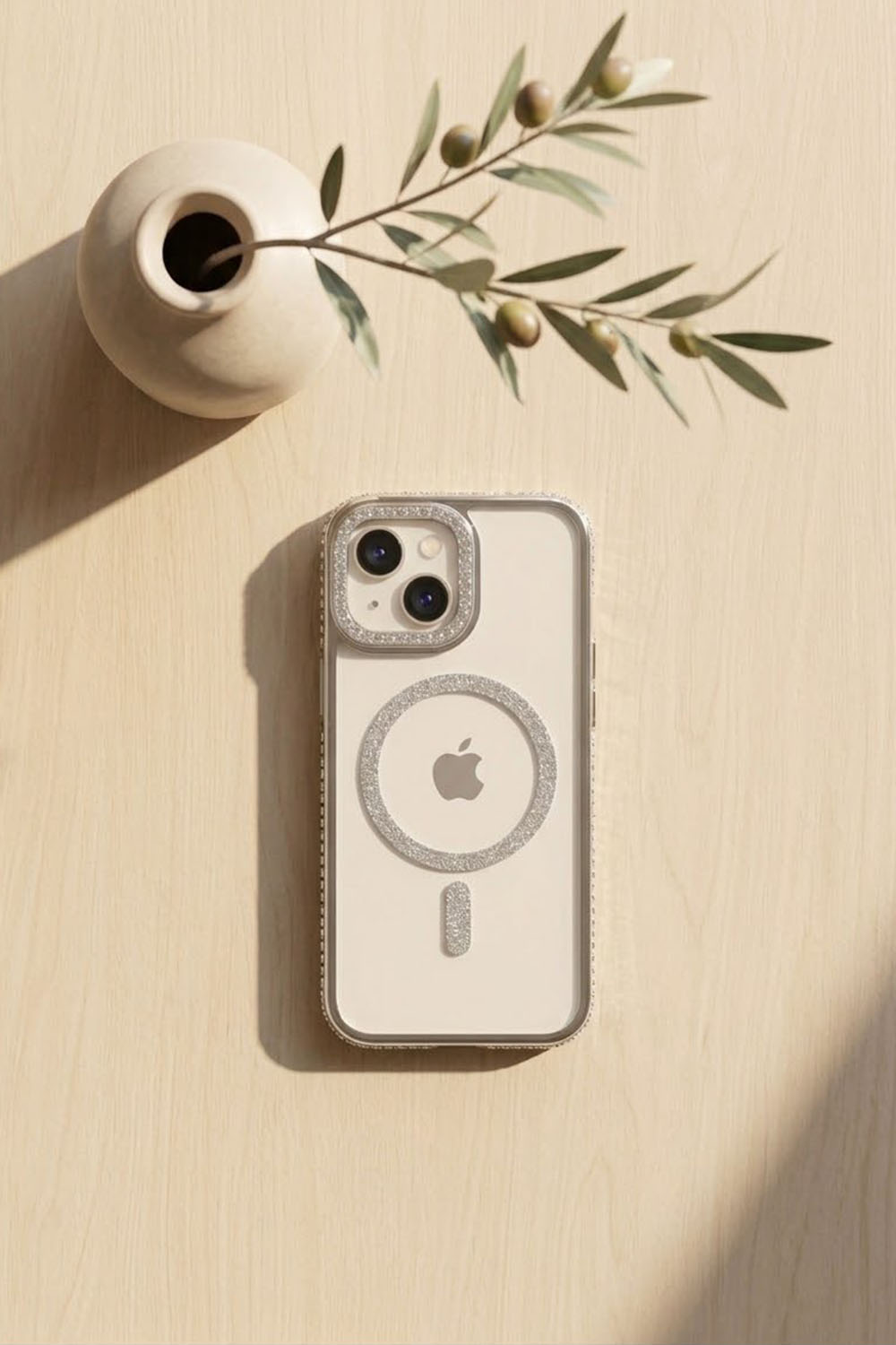 Silver Unprinted Xiaomi Redmi Note 9 Phone Case