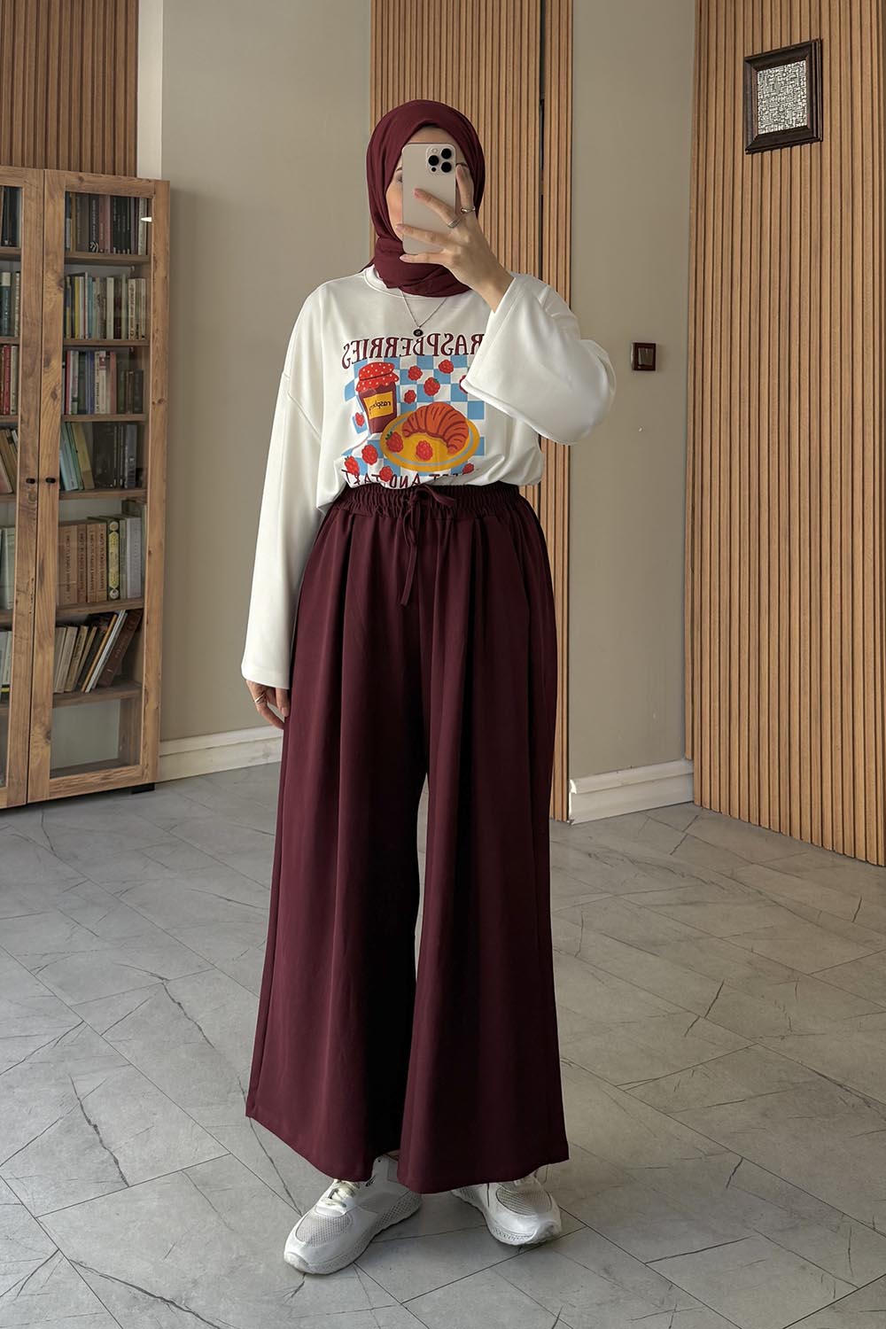 Claret Red Oysho High Waist Pants
