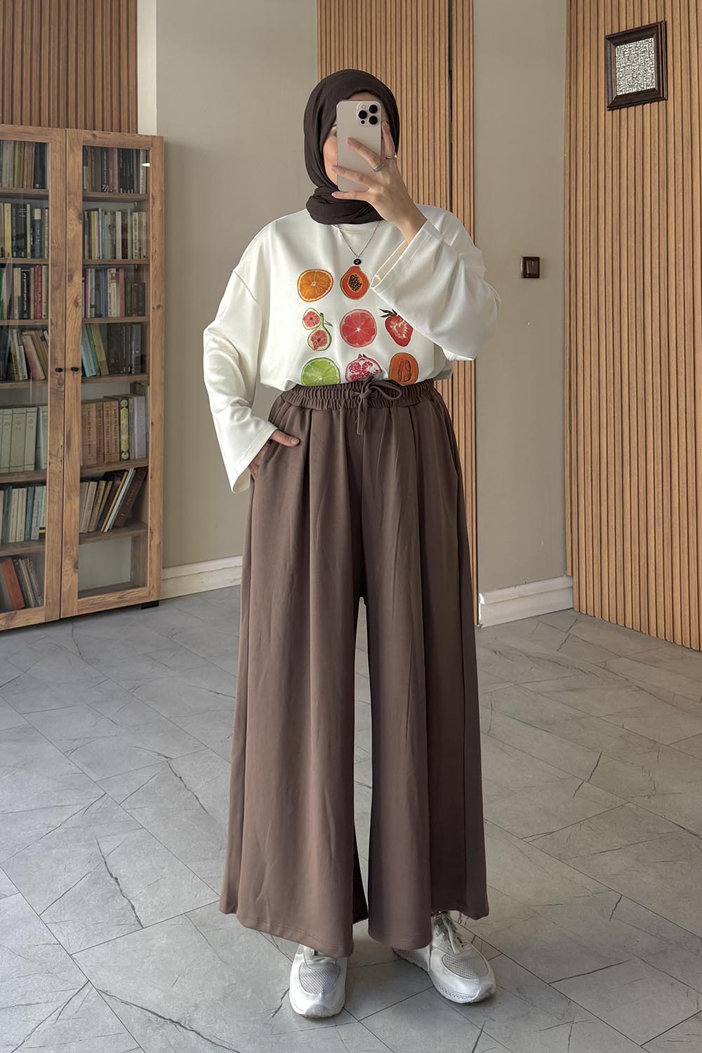 Brown With Milk Oysho High Waist Pants
