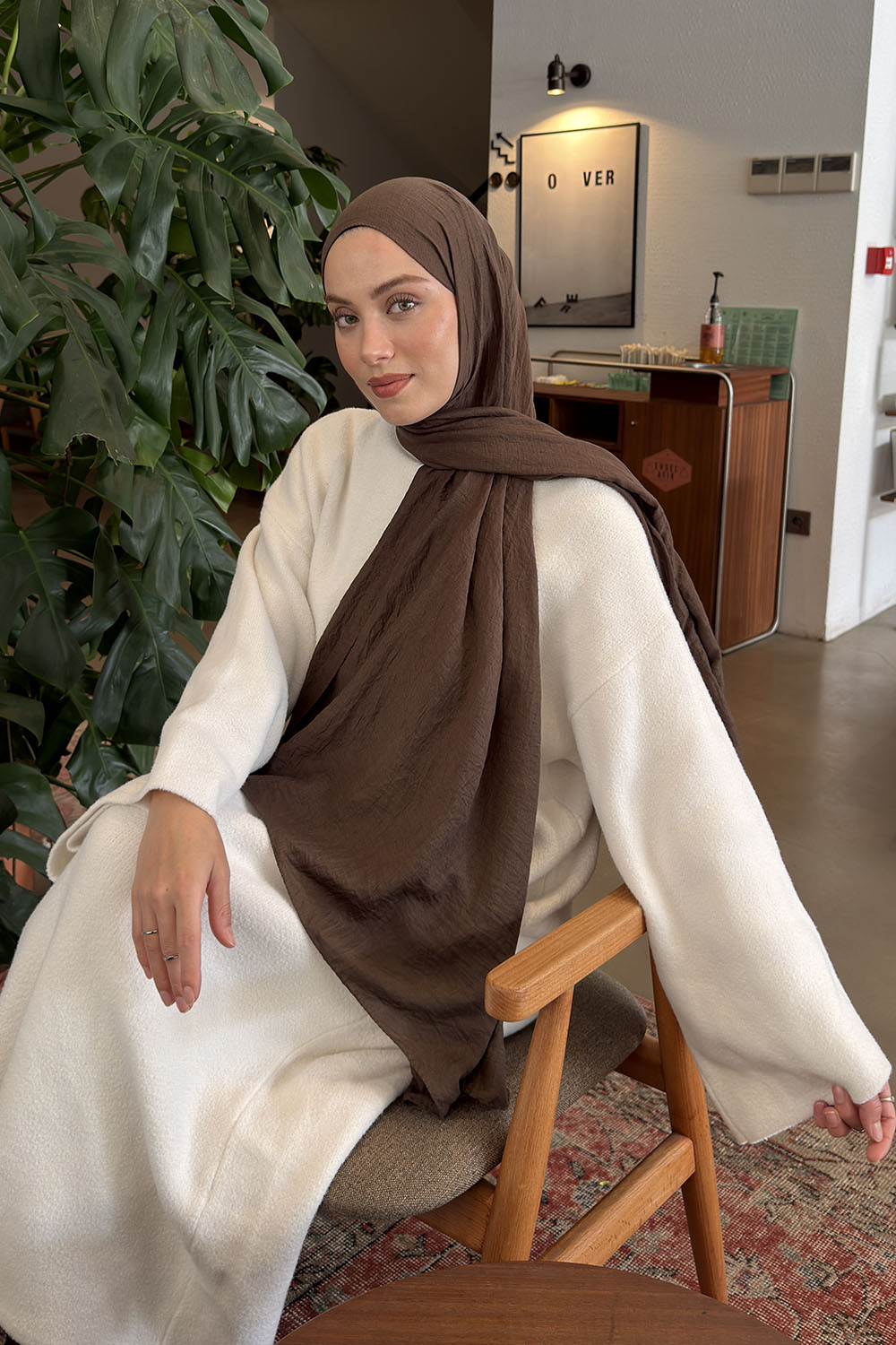Lamelif Rami Şal Kahve Çekirdeği