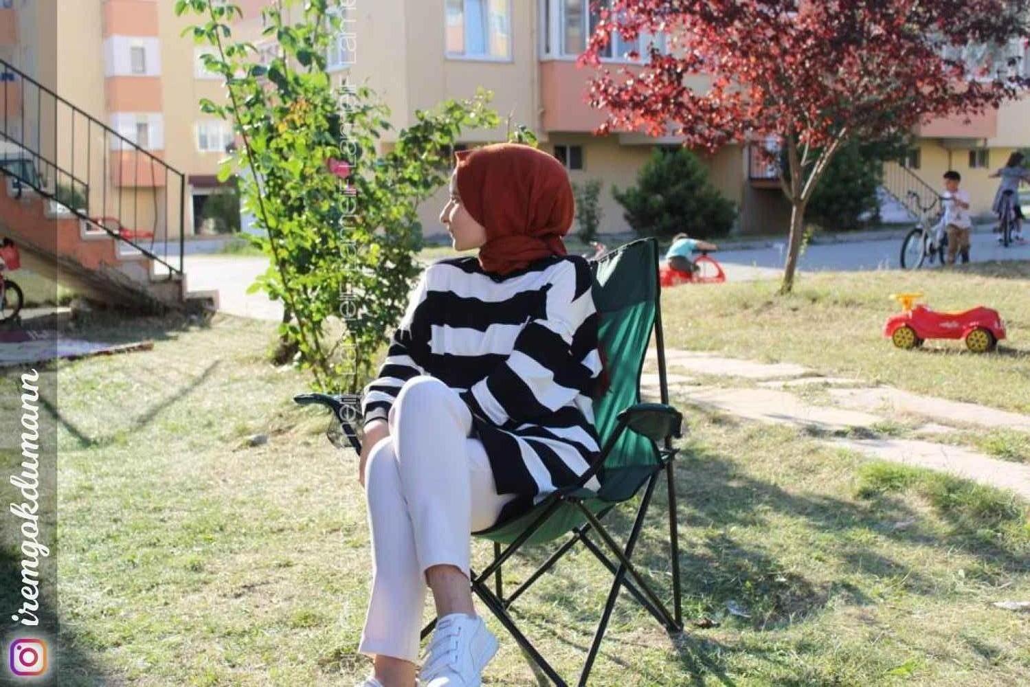 Modalamelif Kalın Çizgili Celina Tunik Siyah