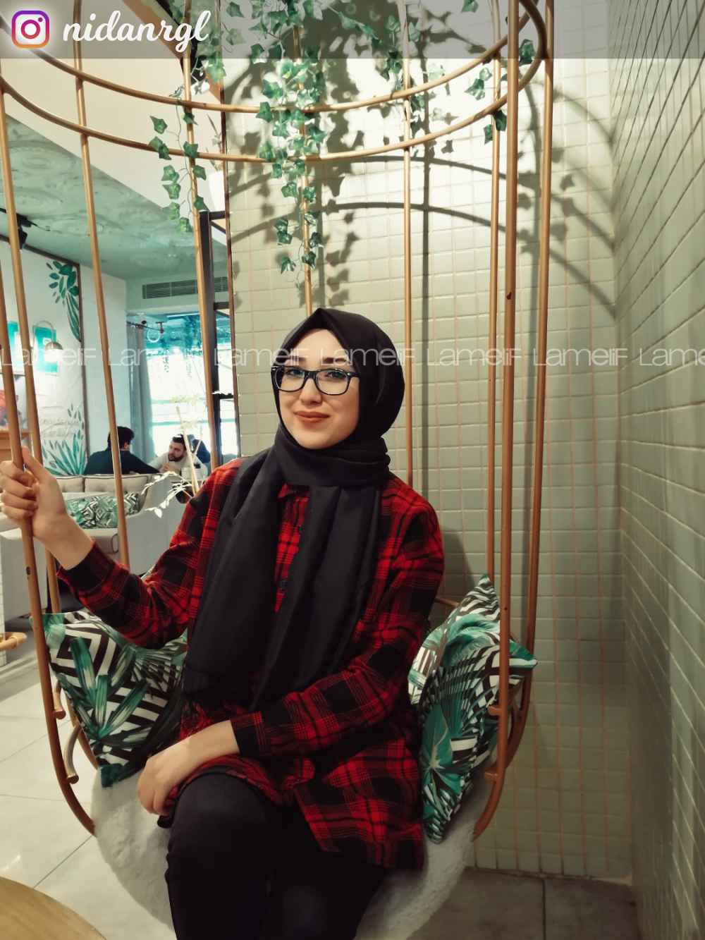 Modalamelif  Önü Düğmeli Oduncu Gömleği  Siyah bordo