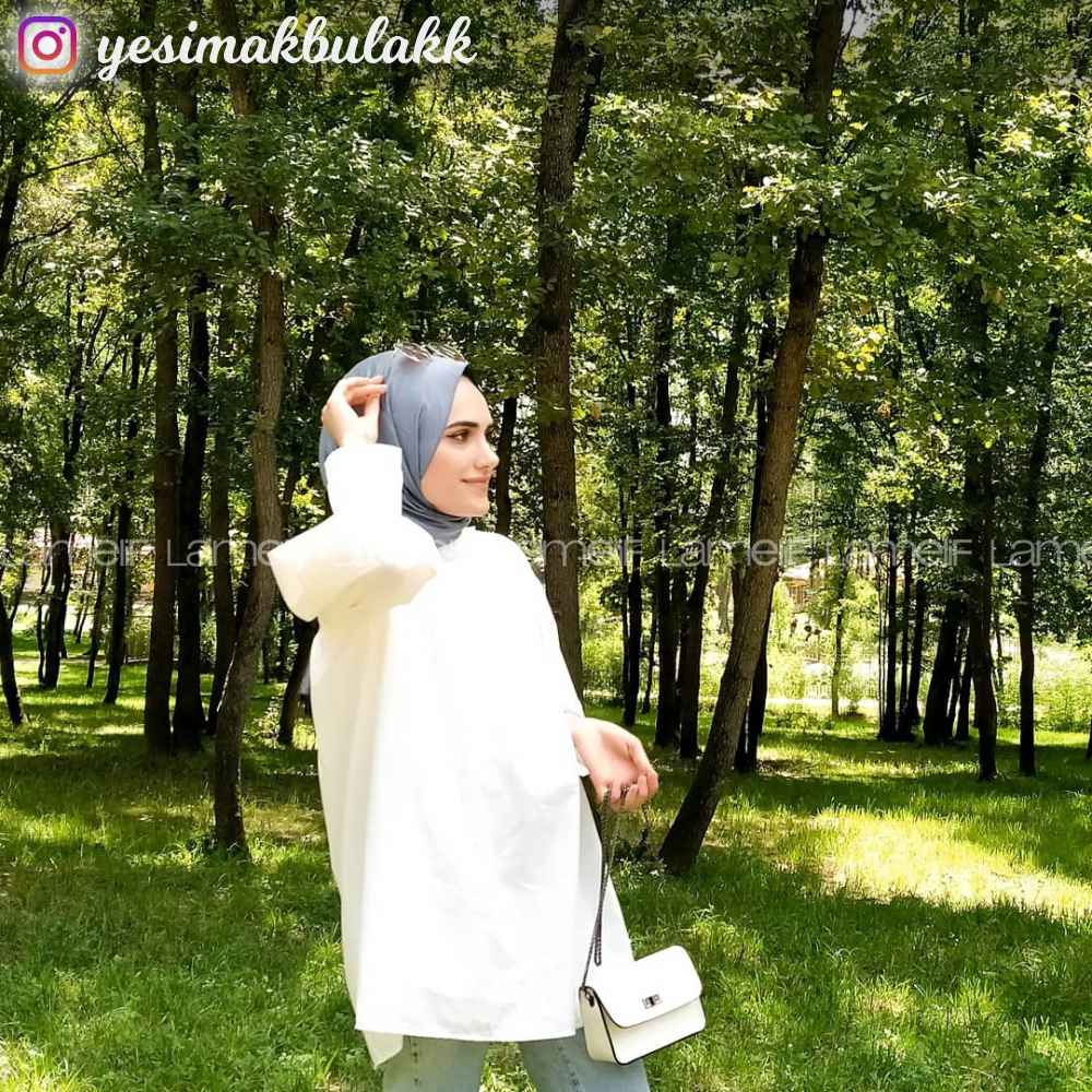 Modalamelif Dakron Büzgülü Gömlek Beyaz