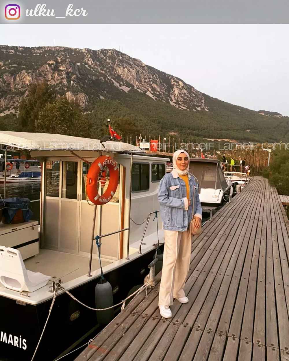 Modalamelif Yün Efekt Çimalı Pantolon Krem