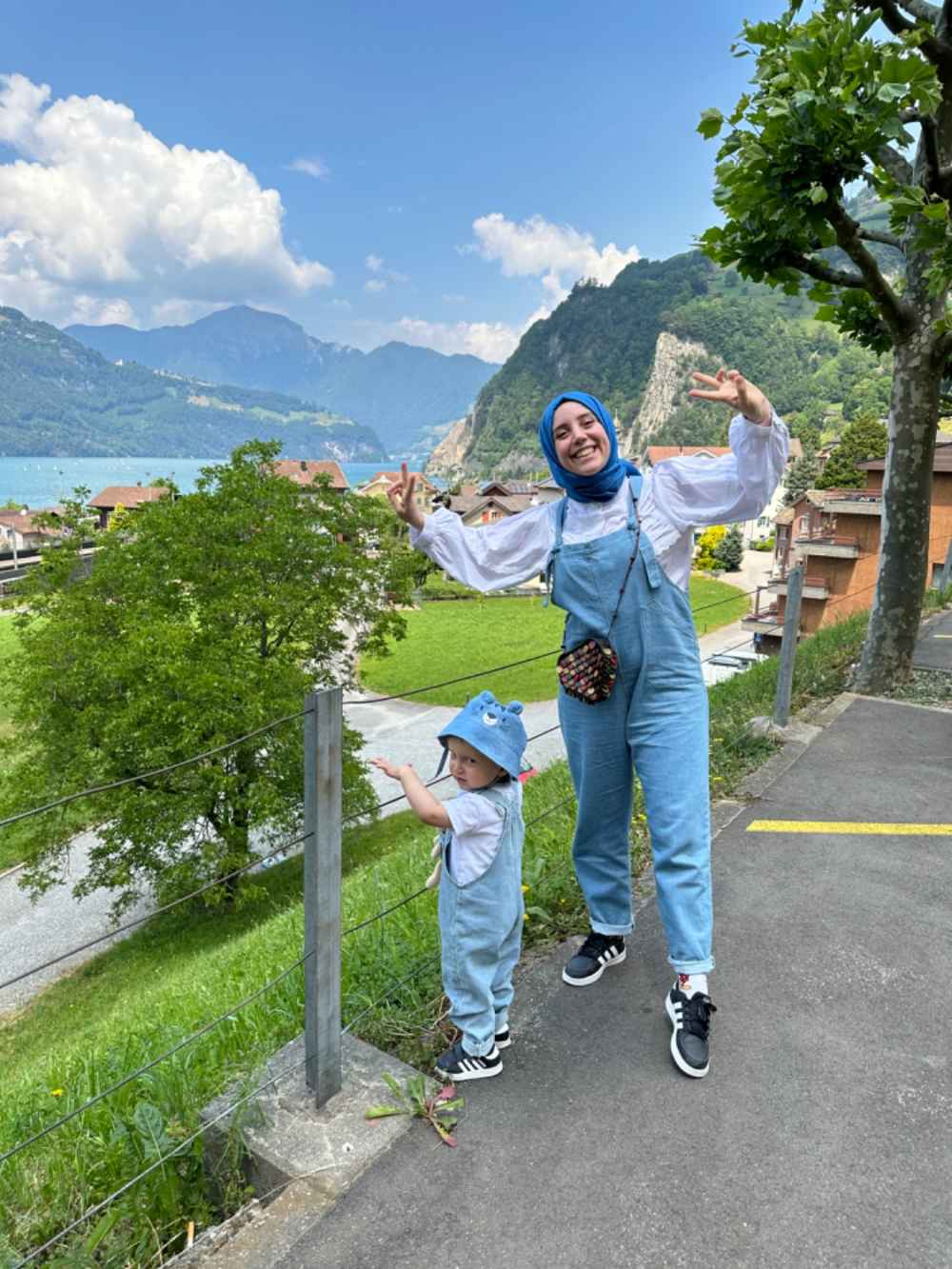 Modalamelif Cep Detaylı Denim Slopet Açık Mavi