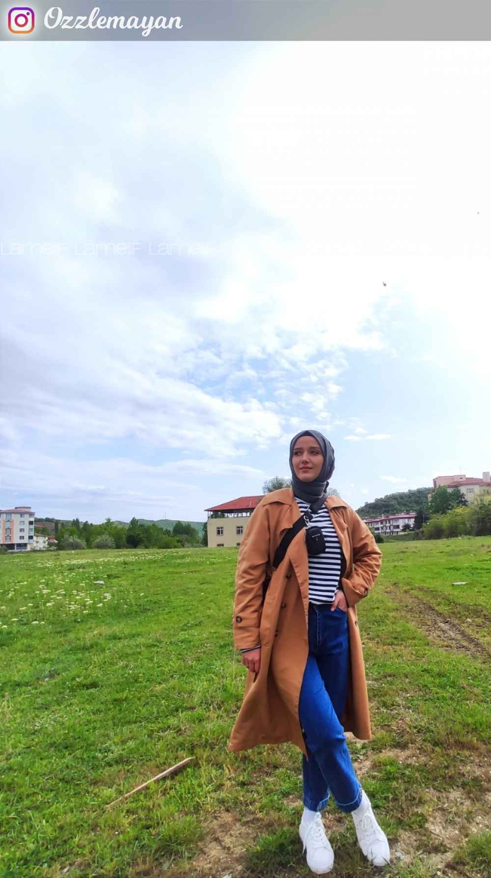 Modalamelif Natural Trençkot Renk Sütlü Kahve