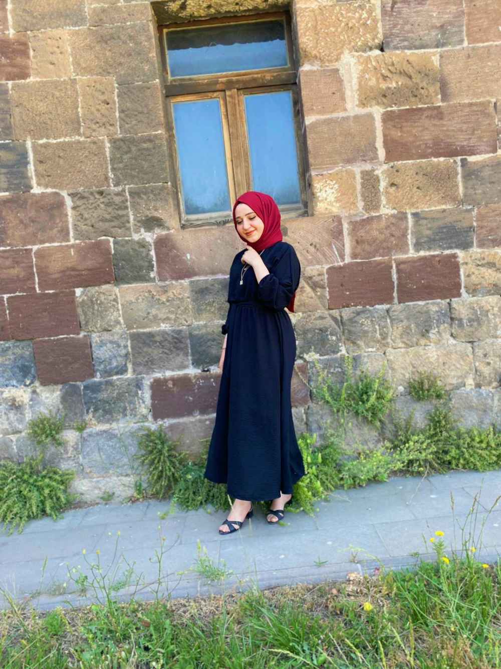 Modalamelif Yarasa Kol Prenses Elbise Siyah