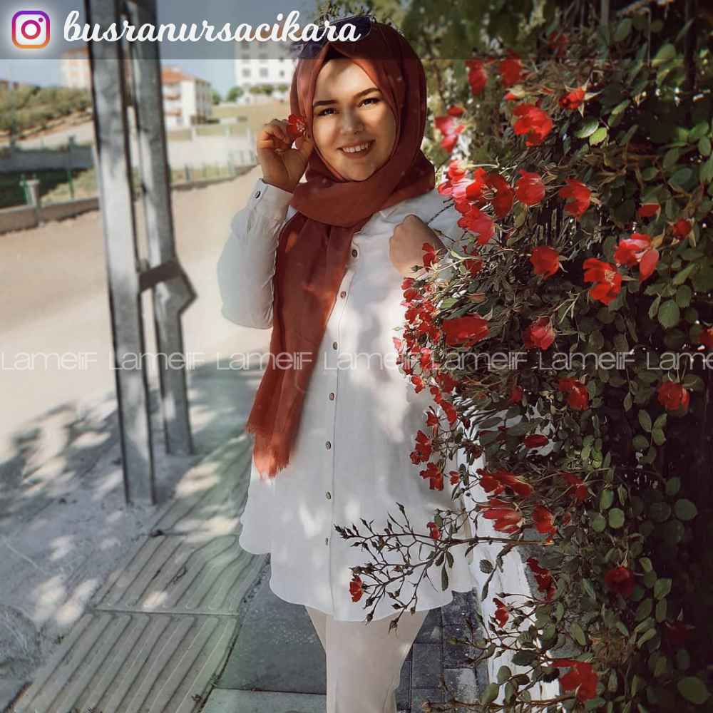 Lamelif Gül Kurusu İnce Keten Şal