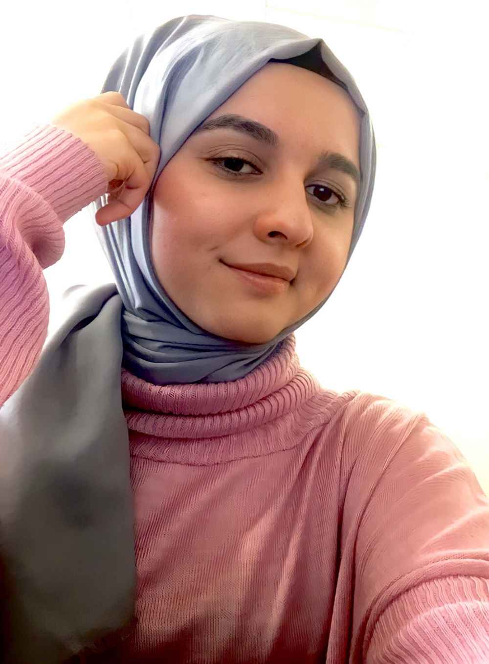 Lamelif Koyu Gri İnce Keten Şal