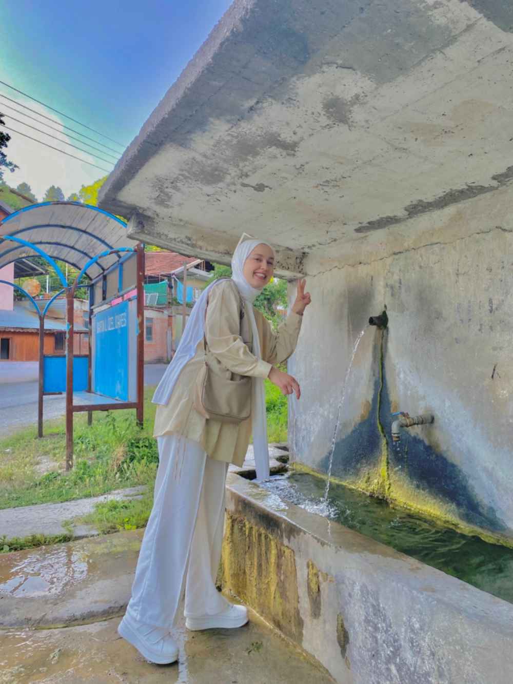 Lamelif Oversize Gömlek Bej