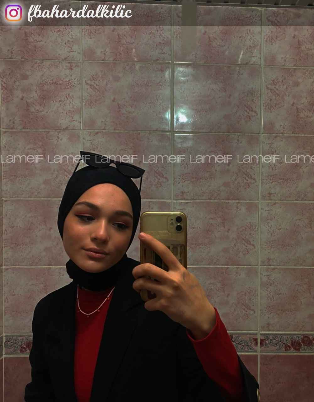 Lamelif Siyah Penye Şal