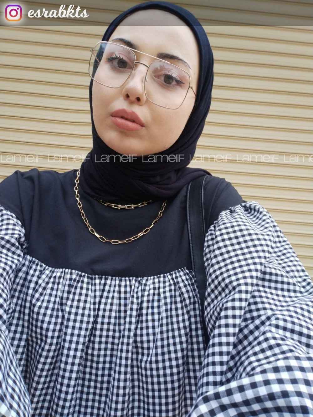 Lamelif Siyah Penye Şal