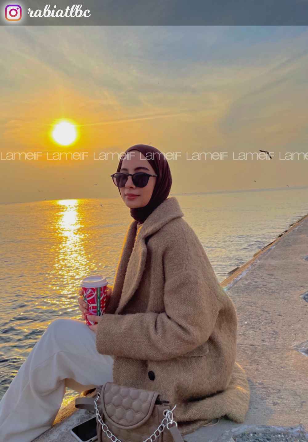 Bitter Brown Combed Fabric Straight Shawl