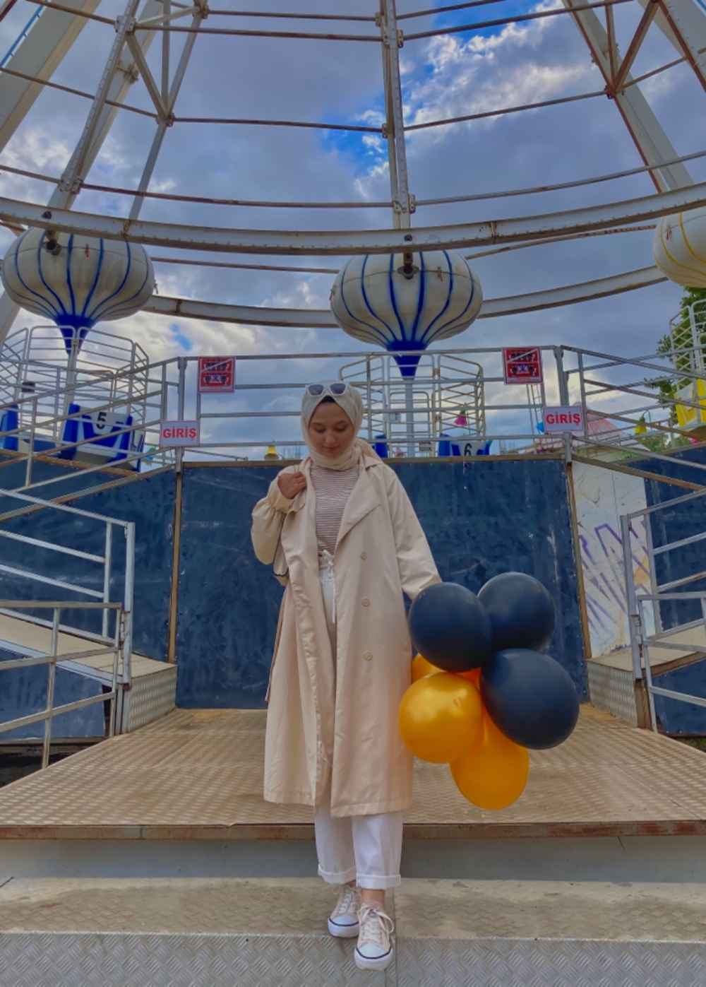 Lamelif Kol Lastikli Belden Bağlamalı Trenç Taş