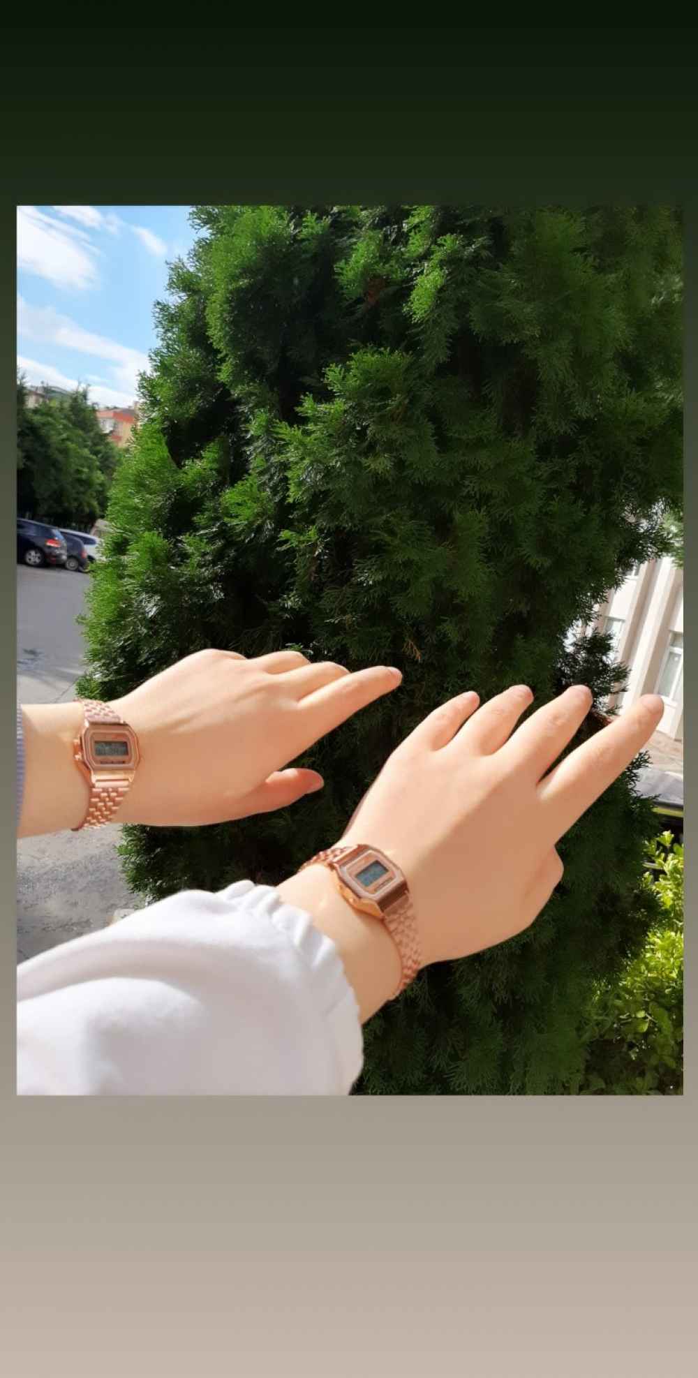 Lamelif Retro Rose Gold Renk Saat