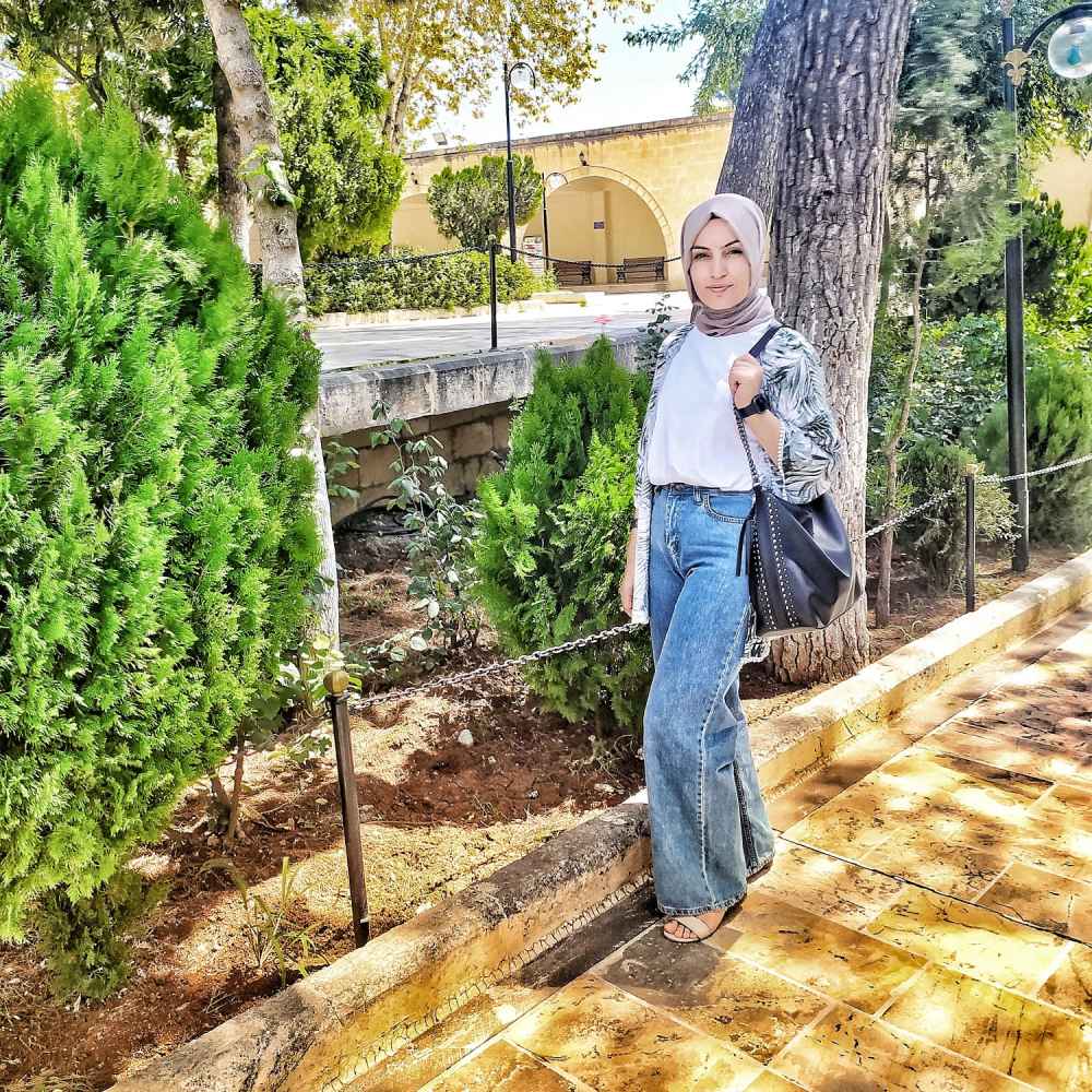 Light Blue Denim Normal Waist Denim Pants