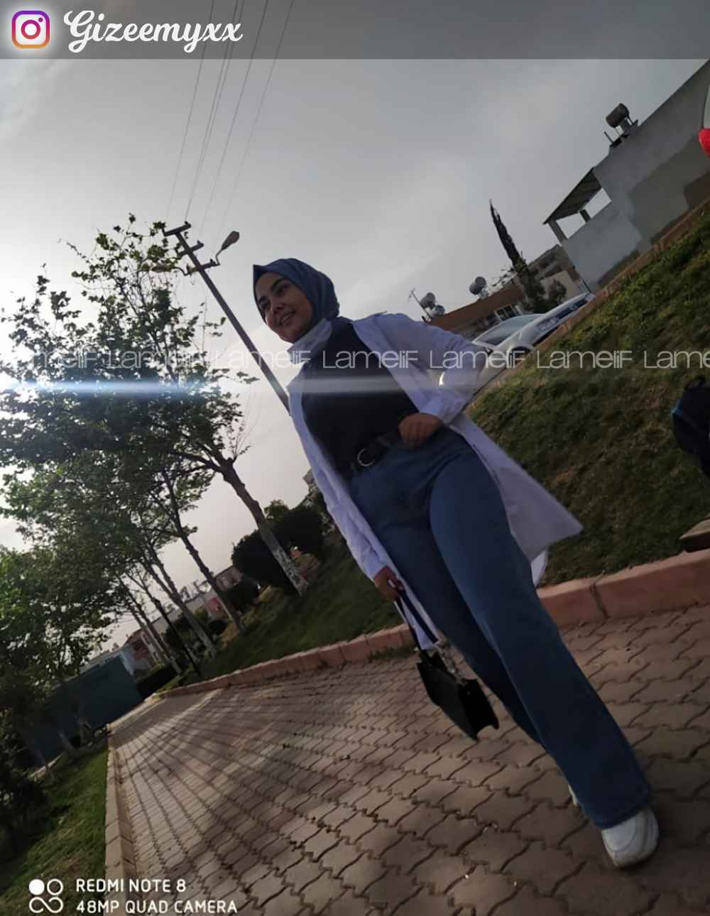 Light Blue Denim Normal Waist Denim Pants