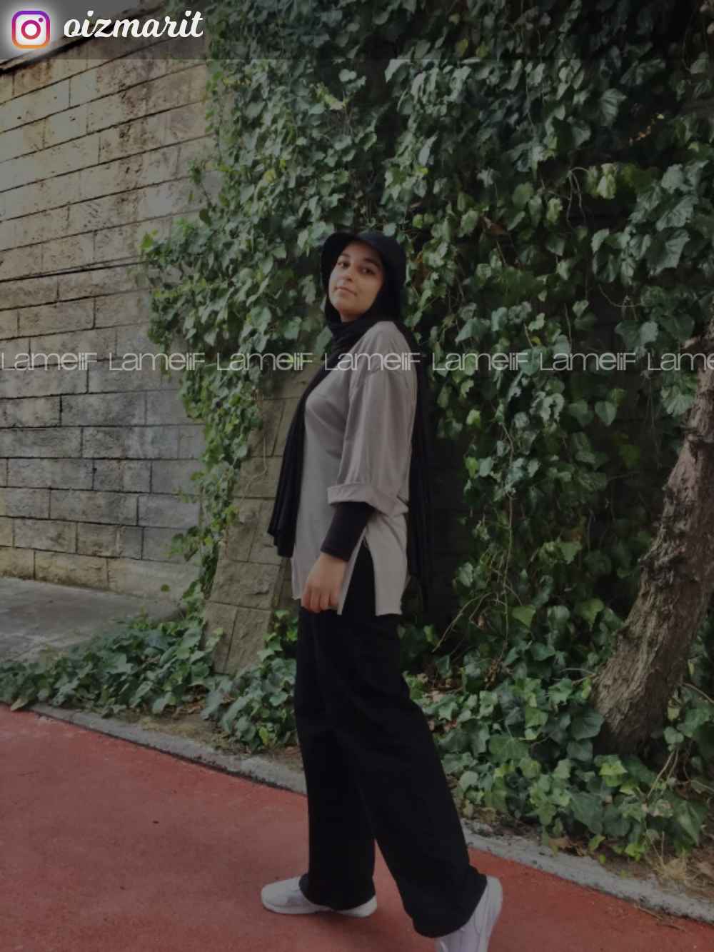 Lamelif Çift Cepli Bol Paça Pantolon Siyah